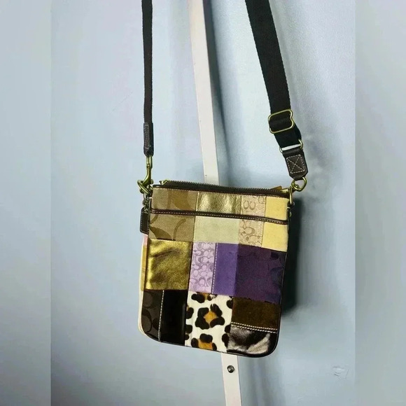 Coach Handbags - Coach Women's Brown Patchwork Leather Crossbody Bag 2 for 1